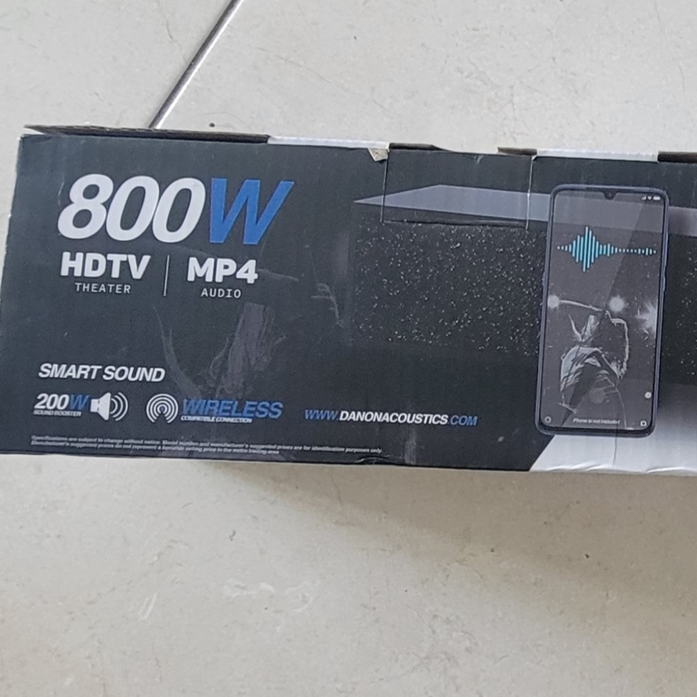 Danon Acoustics dsb-50 800W MP4 Audio Sound Bar System $75 OBO